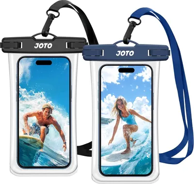 Image de Étui téléphone universel étanche Étui sec sous-marin pour iPhone 13 Pro Max Mini 12 11 Pro Max Xs XR X 8 7 6S Galaxy S20 Ultra-S10 - Noir/Bleu