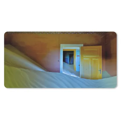 Produktbild von MuchoWow® Mauspad Mousepad Sand - Wüste - Tür - Architektur 60x30 cm - Mousepads - Maus Mat - Pad - Mausunterlage - Nachhaltig