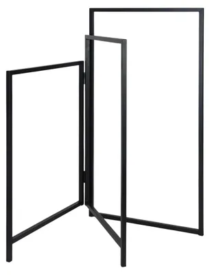 Handtuchhalter 3 Arme klappbar 80x44 cm schwarz