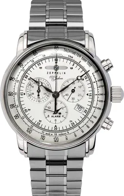Produktbild von Zeppelin 7680MB-1 Herrenuhr 100 Jahre Zeppelin Stahl/Silberfarben