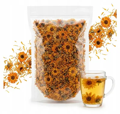 Produktbild von Ringelblumenblüten getrocknet - 500g - Ganz - Ohne Konservierungsstoffe