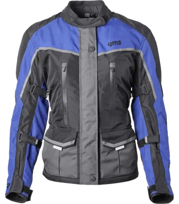Obrázok produktu pre GMS Twister Neo nepremokavá dámska textilná bunda na motorku, čierna/modrá, 3XL