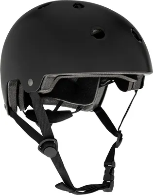 Produktbild von ATTABO Genes Helm für Skateboard und Scooter, Größe M, Schwarzer MTB-Helm mit ABS-Hartschalentechnologie, 11 Belüftungslöcher, Verstellbar mit Drehkno