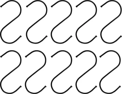 Produktbild von QUVIO Aufhängehaken - Kleiderhaken - Lose Haken - 12 cm (h) - 10 Stück