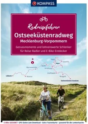Obrázek produktu pro KOMPASS Cykloprůvodce Pobřeží Baltského moře Cyklostezka Meklenbursko-Přední Pomořansko