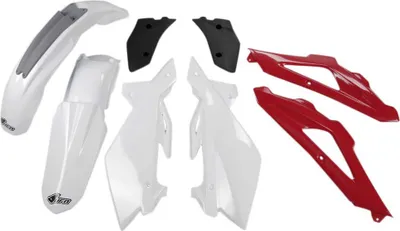 Zdjęcie produktu dla Zestaw plastikowy Ufo Husqvarna Cr 125 07 Hukit605@999 biały biały jeden rozmiar