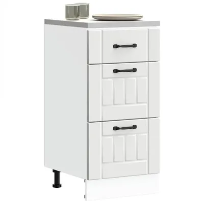 Produktbild von Möbel Küchen-Unterschrank Lucca Weiß Holzwerkstoff - Küchenschränke 854230