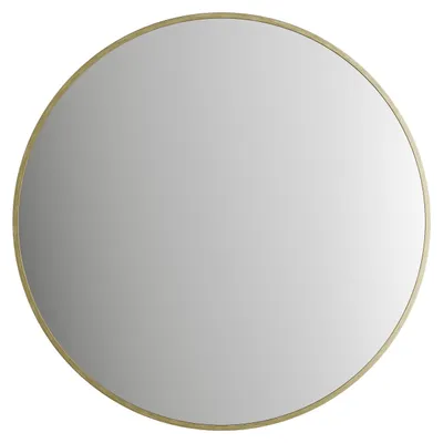 Immagine prodotto di Specchio rotondo Talos Picasso oro Ø 40 cm - con cornice in alluminio di alta qualità per un ambiente elegante - Perfetto specchio rotondo per il bagno che unisce eleganza e funzionalità