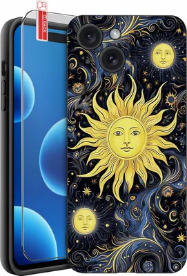 Image de Étui pour iPhone 15 | MOTIFS | SILICONE MATT CASE + VERRE 9H