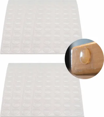 Produktbild von 400x Anschlagpuffer Elastikpuffer Selbstklebend Schutzpuffer Wandschutz Möbelschutz