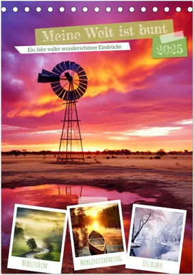 Produktbild von Meine Welt ist bunt (Tischkalender 2025 DIN A5 hoch), CALVENDO Monatskalender