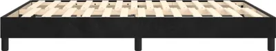 Produktbild von The Living Store Bettgestell Schwarz 140x200 cm Samt