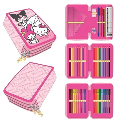 Produktbild von Hello Kitty and Friends triple pencil case