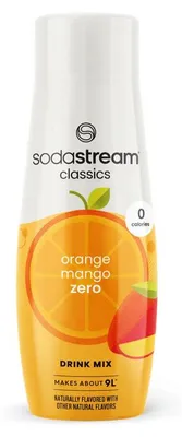 Produktbild von Sirup SodaStream Classics Orange & Mango Zero (für SodaStream Sprudelwasserbereiter), 440 ml