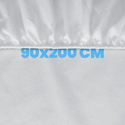 Immagine prodotto di Ibenzoa® Protezione per materasso 90 x 200 cm – impermeabile con rivestimento in poliuretano, elastico tutto intorno, ipoallergenica e traspirante