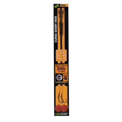 Immagine prodotto di Fox Fishing Edges Curve Short Rig Camotex Semi Stiff #4 Argento Gancio da pesca