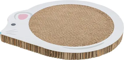 Image de Trixie Junior Tapis à Gratter Souris avec Herbe à Chat Blanc