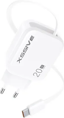Immagine prodotto di Caricatore rapido Xssive 20W PD GAN con cavo USB-C retrattile
