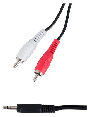 Image de ViVanco™PS L 509 câble audio 1,5 m 2 x RCA 3,5mm Noir