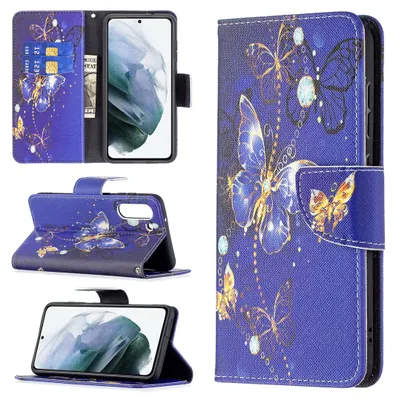 Obrázok produktu pre Pre Samsung Galaxy S21 FE Syntetická koža mobilný telefón puzdro Motif 7 kryt puzdrá puzdrá