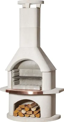 Produktbild von Buschbeck Gartengrillkamin Venezia weiß 90072.000
