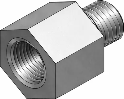 Produktbild von MEFA Reduzierstück sechskant, Innengew. M10 Außengewinde M8 L=23 mm, 1 Stk.