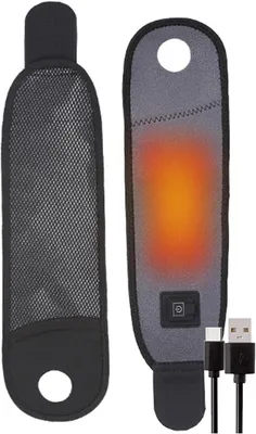 Productafbeelding van Verwarmde vibratie-polsbrace, met 3 warmtestanden en 6 vibratiemodi, geschikt voor gebruik als warmtebron voor handen, armen, knieën en ellebogen