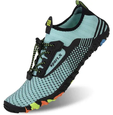 Produktbild von Strandschuhe Badeschuhe Damen Herren Schwimmschuhe Aquaschuhe Sommer Schnell Trocknend Surfschuhe 42 EU Türkis