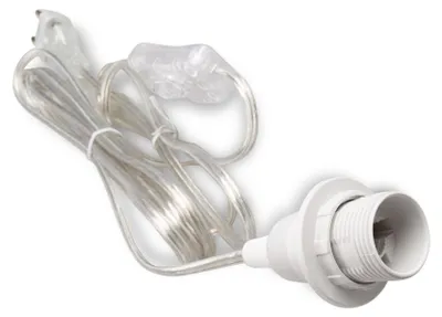 Produktbild von E14 Lampenfassung mit Schalter Netzkabel 3,5m 350 transparent