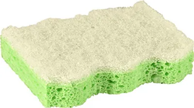 Produktbild von 5 Topfreiniger, Schwamm 9,5 cm x 6,4 cm x 2 cm grün