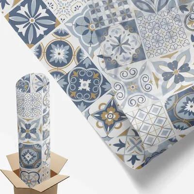 Zdjęcie produktu dla Folia chroniąca przed wzrokiem – 146 x 200 cm – witraż / wzór witrażowy – nieprzezroczysta i dekoracyjna – samoprzylepna folia dekoracyjna do szkła – ochrona przed promieniowaniem UV, łatwy montaż – mozaika