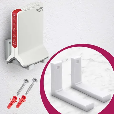 Produktbild von Repeater Wandhalterung Router Halter passend für Fritzbox Mesh 3000 und Fritzbox 6820
