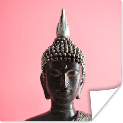 Produktbild von MuchoWow® Poster Buddha - Kopf - Helm 30x30 cm - Wandposter - Printing