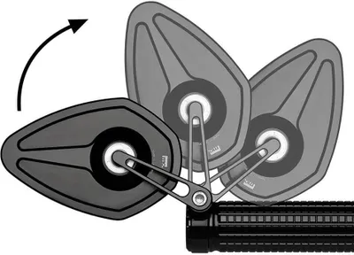 Produktbild von motogadget mo.view sport 60 flip Lenkerendenspiegel