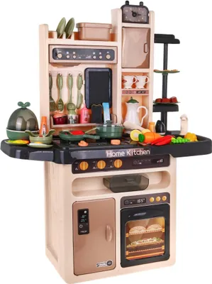 Produktbild von Stilvolle Küche für Kinder 3+ Wasserhahn + Interaktiver Brenner mit Dampf + Audio-Panel 65 el.