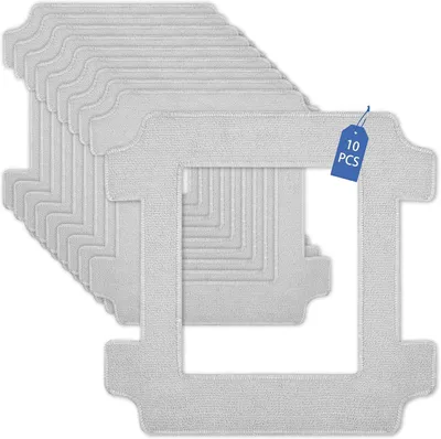 Imagen del producto de Paños de microfibra para limpieza, 10 unidades, repuestos para robots limpiadores de ventanas, alta capacidad de absorción