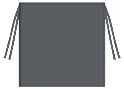 Obrázok produktu pre Vankúš na záhradnú stoličku TIP 40x40, sivý, nepremokavý, s odnímateľným poťahom