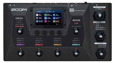 Produktbild von Zoom B6 Multieffekt Prozessor für Bass (EU)