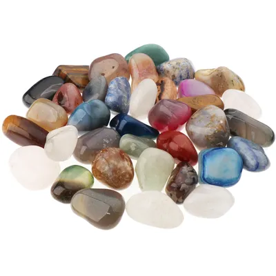 Produktbild von NKlaus 900g Trommelsteine Multi Mix 35 - 40 mm Heilsteine Edelsteine Schmuckstein Deko 14704