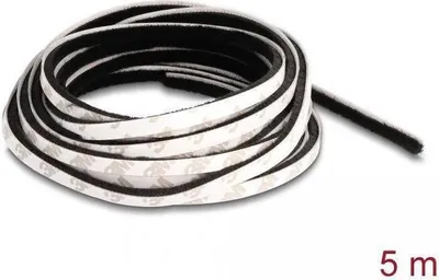 Produktbild von Selbstklebender Bürstenstreifen 5mm schwarz, 5m – Tür-/Fensterdichtung