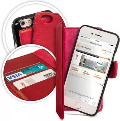 Produktbild von Huawei P20 Tasche Flip Case 2in1 Schutzhülle Rot