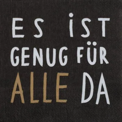 Produktbild von Räder Design Serviette Es Ist Genug Für Alle Da (20-teilig)