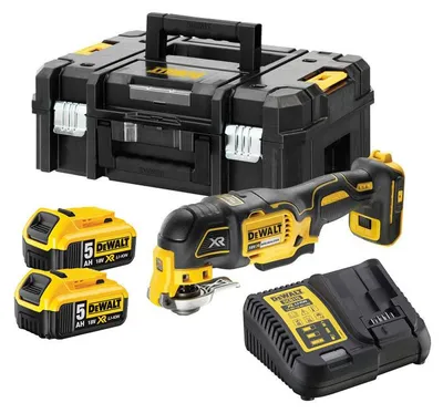 Image de Multi-cutter 18V DEWALT DCS356P2-QW Brushless avec coffret, 2 batteries et 35 accessoires
