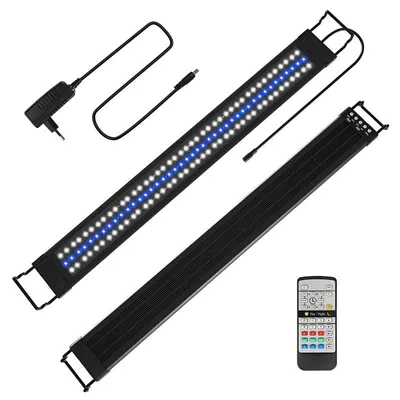 Produktbild von Ikodm LED-Aquarienlampe mit Fernbedienung, Beleuchtung für Fische, 30 W, 86,5 cm