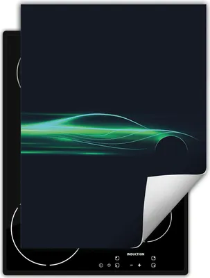 Produktbild von DarHaus Herdabdeckplatte Einteilig Küche Abdeckplatte für Glaskeramikfeld Abdeckung Induktionskochfeld Aufrollbare Matte 40x52 cm, grün - Auto