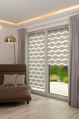 Produktbild von K-Home Klemmfix Doppelrollo Welle ohne Bohren - Grau 115 cm x 150 cm (B x L)