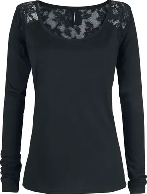Produktbild von Rotterdamned Langarmshirt Damen Kandelaar schwarz L