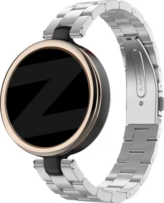 Produktbild von Bandz Stahlband 'Classic' passend für Garmin Lily - Hochwertiges Smartwatch-Armband aus Stahlmaterial - Silbernes Stahlband