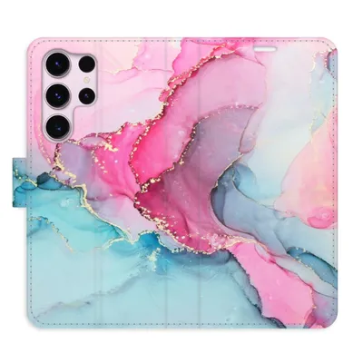 Obrázek produktu pro Flipové pouzdro iSaprio - PinkBlue Marble pro Samsung Galaxy S23 Ultra