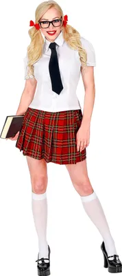 Immagine prodotto di Costume da scolaretta per donna uniforme scolastica sexy 5 pezzi - S